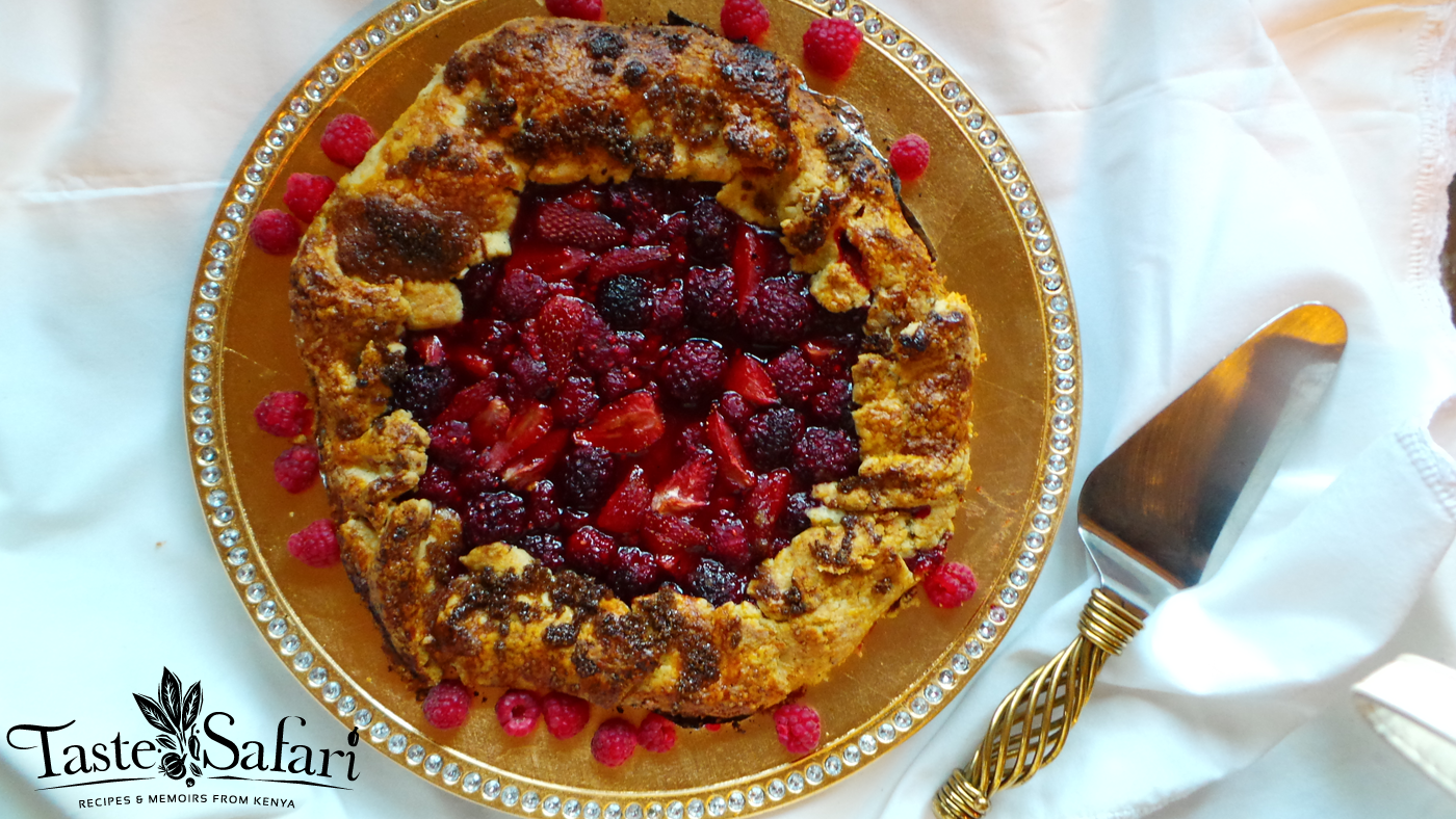 Almond Custard and Orange Infused Berry Christmas Galette